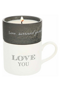 Love - Stacking Mug and Candle Set