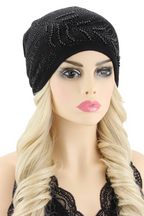 Peacock Feather Gem Beanie