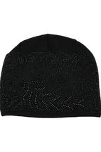 Peacock Feather Gem Beanie