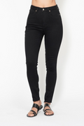 High Waist Shield Pockets Skinny Jeans