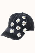 Daisy Bejeweled Bling Glitz Cap
