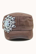 Sunflower Bejeweled Glitz Cadet Cap, Adjustable