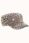 Sunflower Bejeweled Glitz Cadet Cap, Adjustable