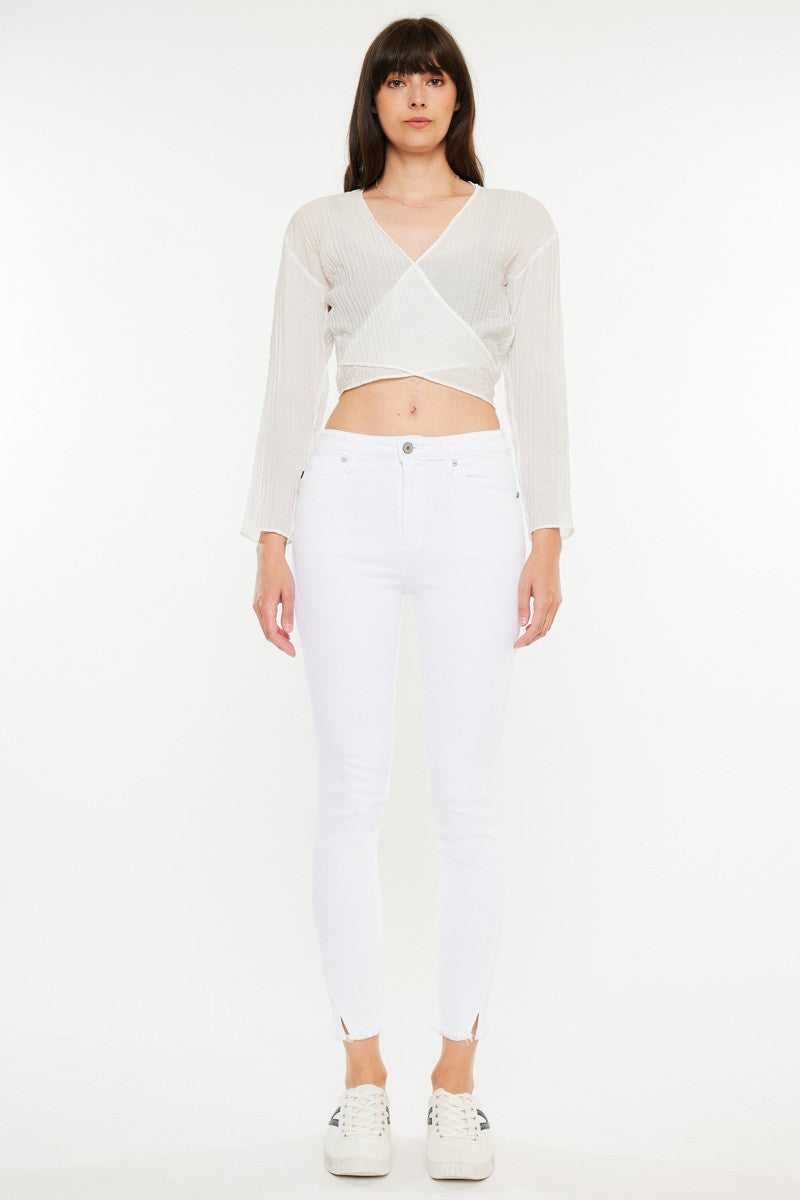 High Rise Ankle Skinny Jeans