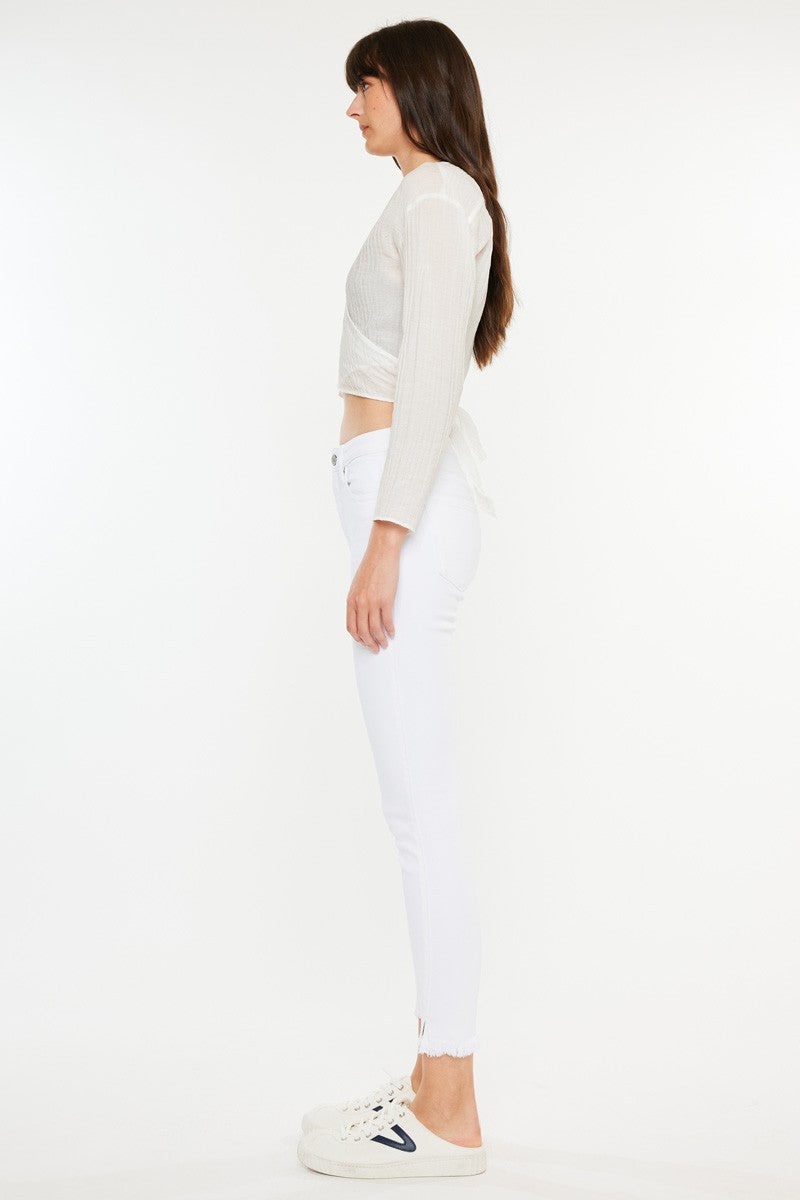 High Rise Ankle Skinny Jeans