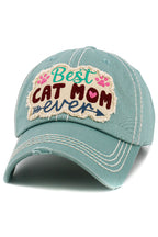 Best Cat Mom Ever Vintage Ballcap