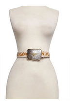 Longhorn Buckle Floral Tooled Belt