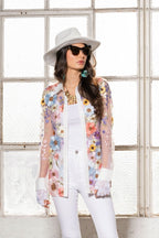 Embroidered Button Down Top