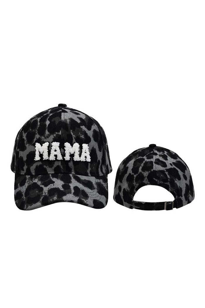 Mama Embroidered Corduroy Cap