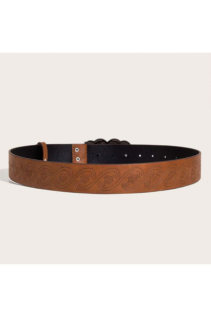 Vintage Printed Pin Buckle Belt