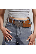 Vintage Printed Pin Buckle Belt