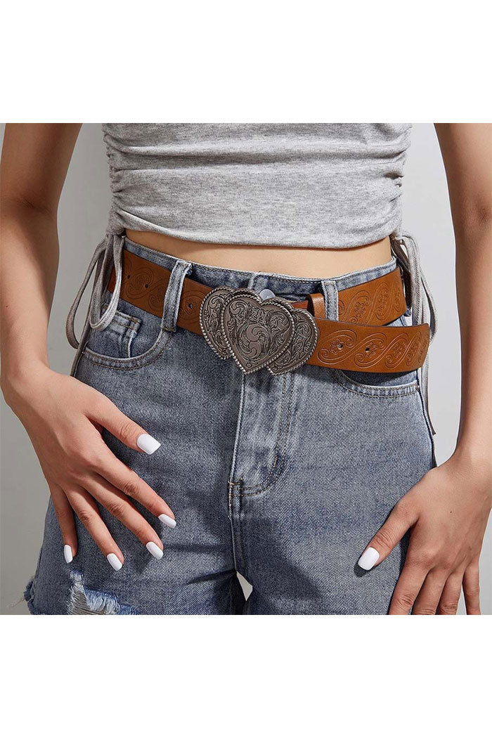 Vintage Printed Pin Buckle Belt