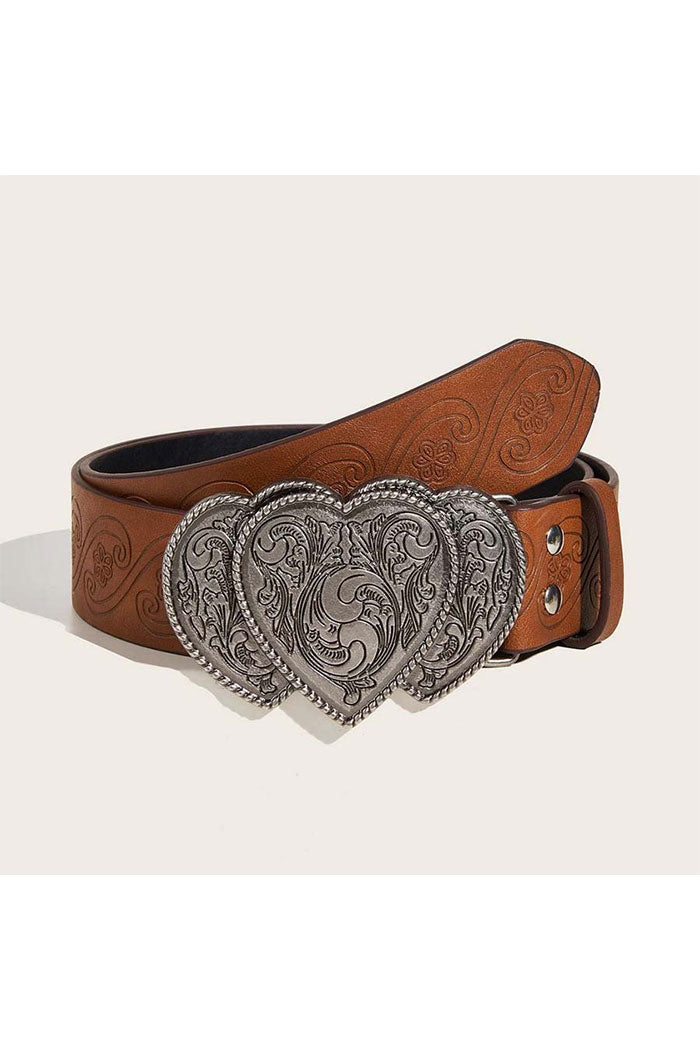 Vintage Printed Pin Buckle Belt