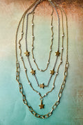 Four Layer Long Necklace