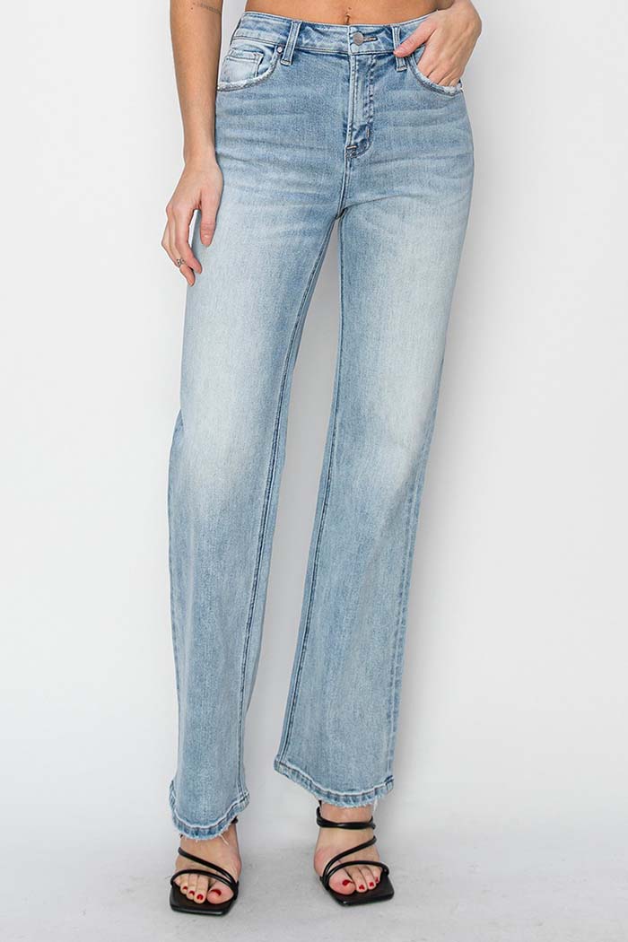 High Rise Straight Jeans
