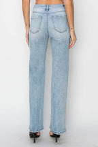 High Rise Straight Jeans