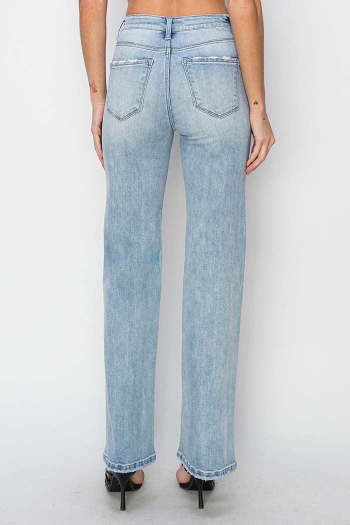 High Rise Straight Jeans