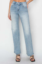 High Rise Straight Jeans