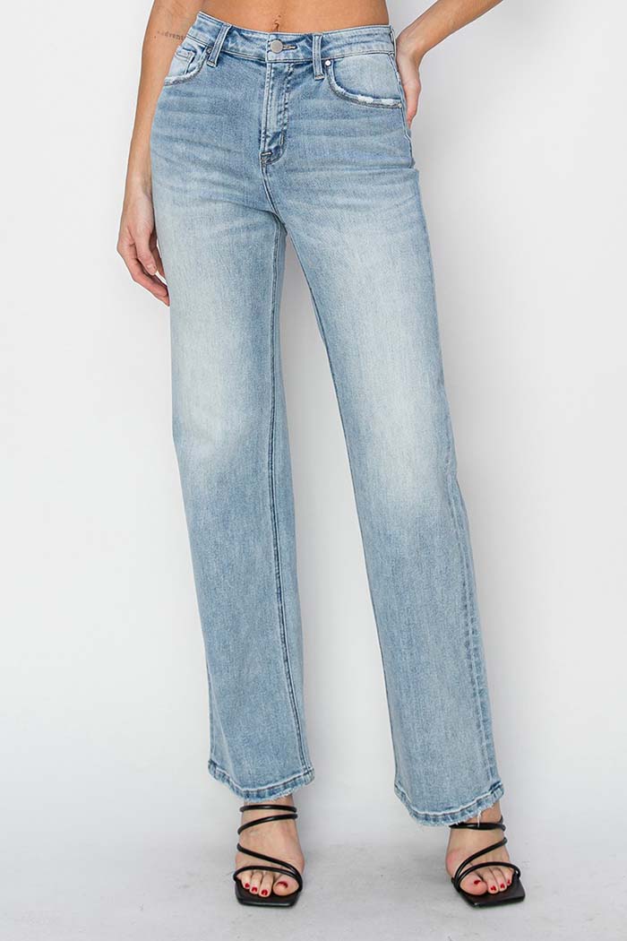 High Rise Straight Jeans