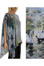 Art Design Cotton Touch Button Shawl