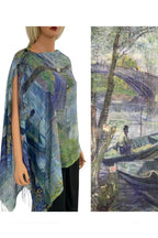 Art Design Cotton Touch Button Shawl