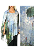 Art Design Cotton Touch Button Shawl