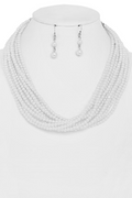 Pearl Collar Necklace Set
