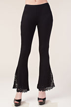 Crochet Lace Bell Bottom Pants