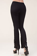 Crochet Lace Bell Bottom Pants