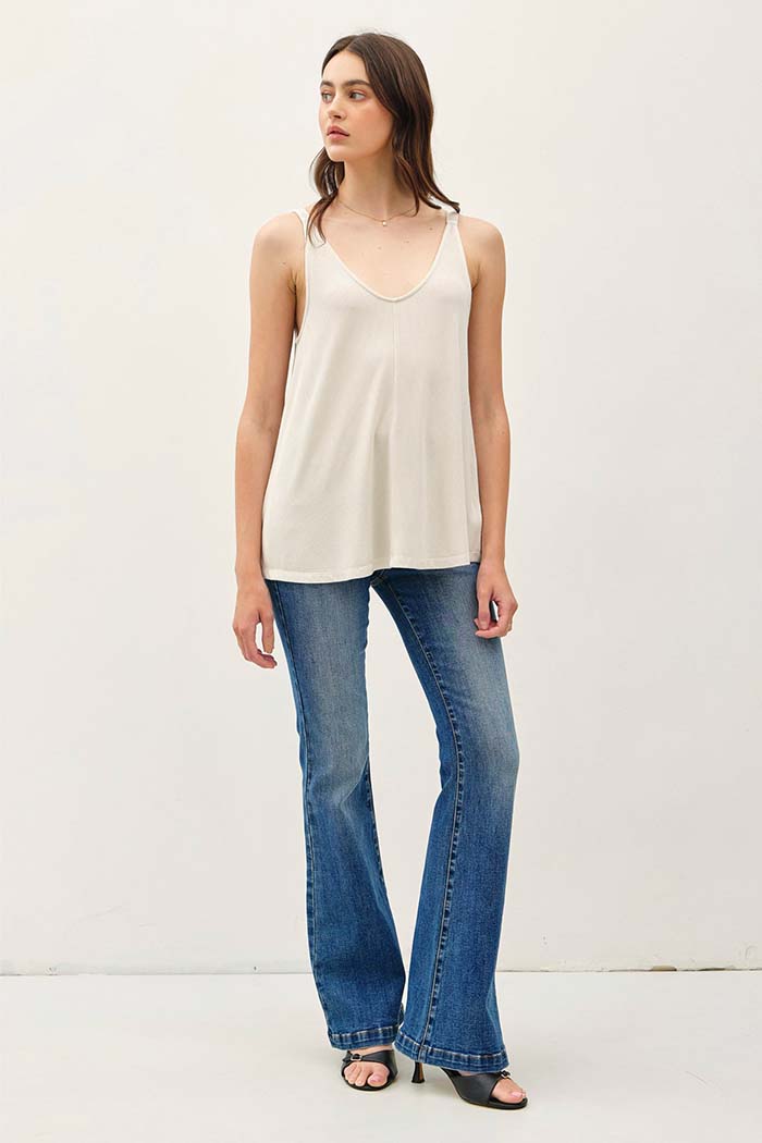 Soft Drape V-Neck Tank