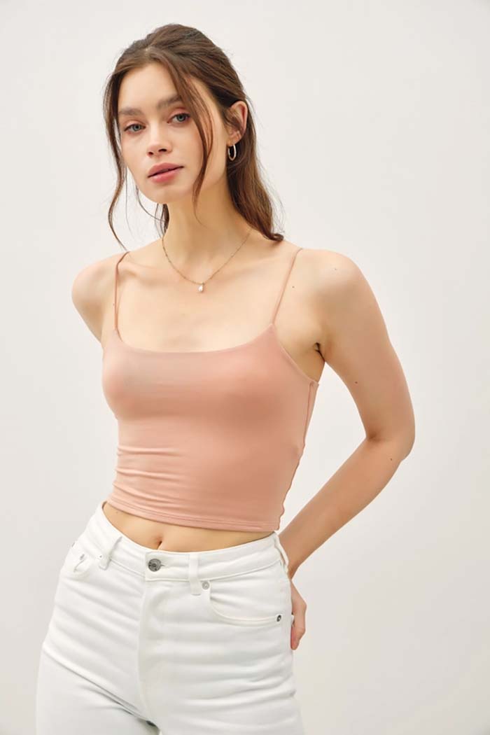 Cropped Spaghetti Tank