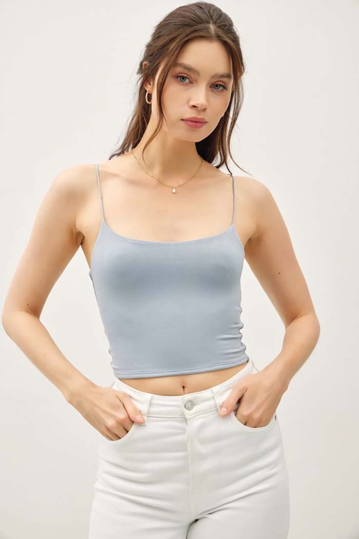 Cropped Spaghetti Tank