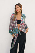 Sky Rider Tie Detail Kimono