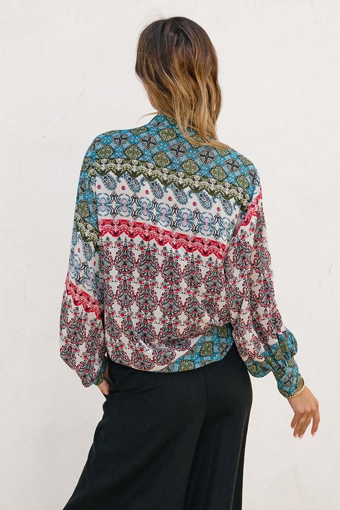 Sky Rider Tie Detail Kimono
