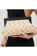 Woven Wooden Frame Clutch