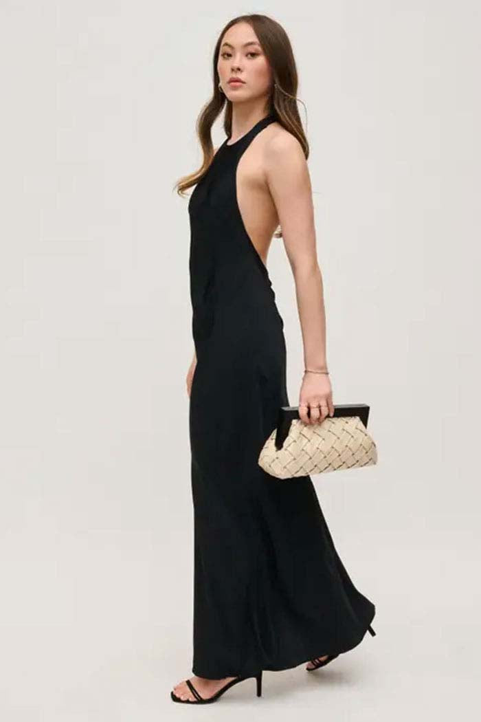 Woven Wooden Frame Clutch