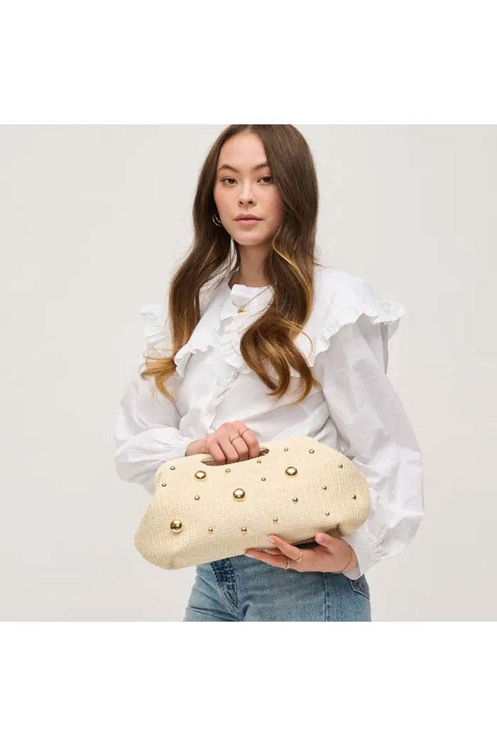 Mallory Studded Clutch