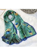 Color Plaid Satin Scarf