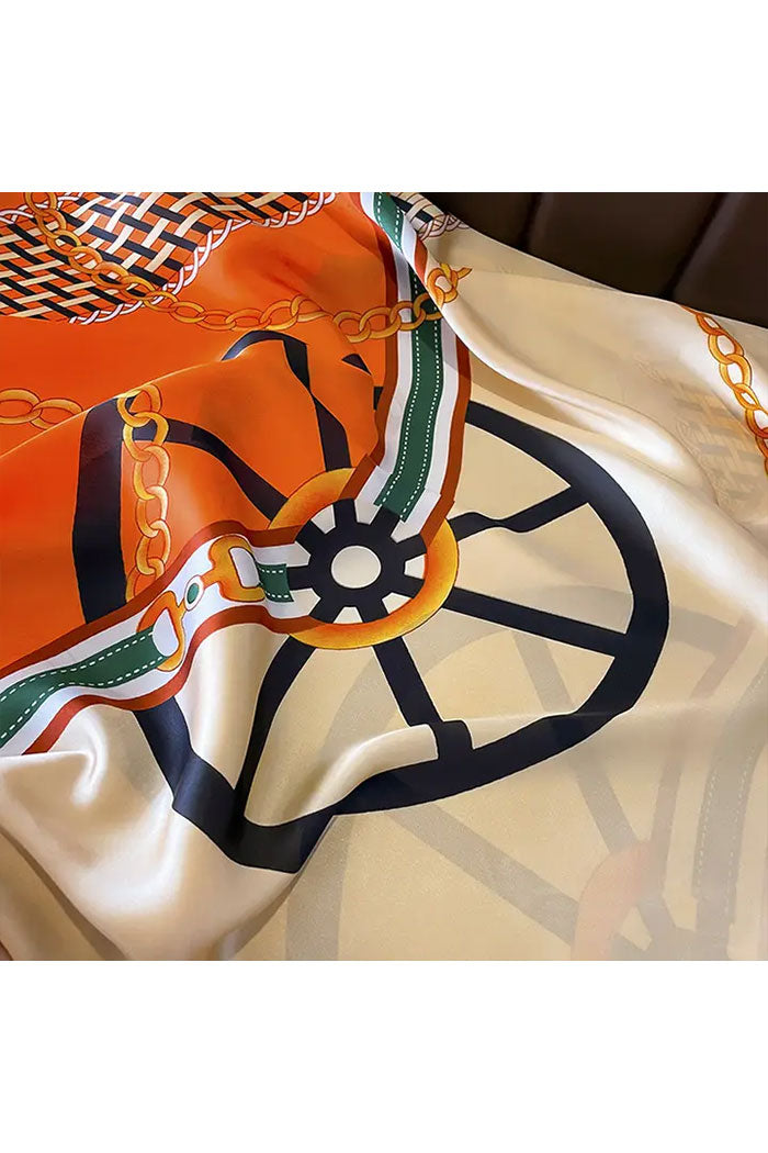 Bohemian Geometric Print Long Scarf