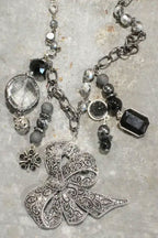 Bow Glass Charmed Necklace