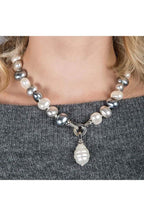 Neapolitan Glass Pearl Necklace