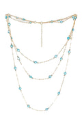 Glass Multi Layer Necklace