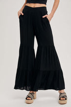 Tiered Wide Leg Pants