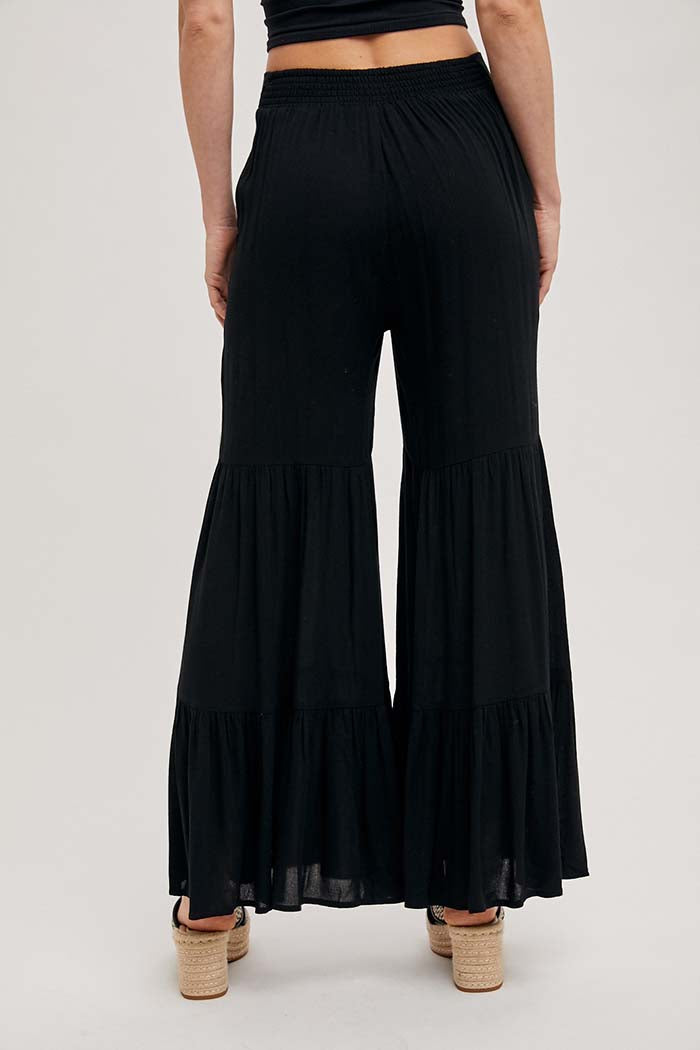 Tiered Wide Leg Pants
