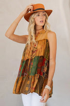 Boho Chic Patchwork Top