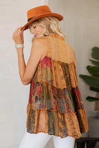 Boho Chic Patchwork Top