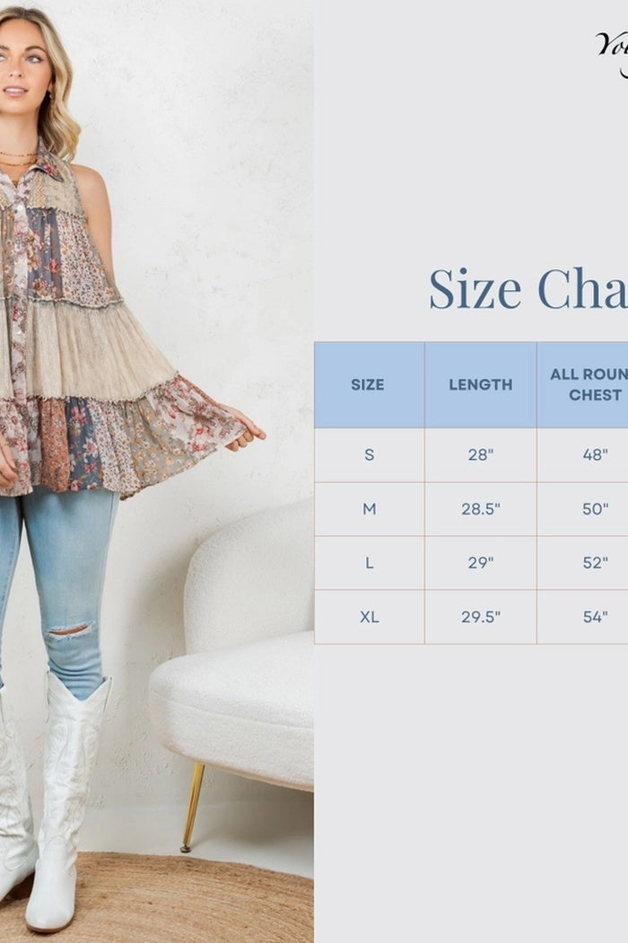 Boho Chic Patchwork Top