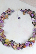 Twisted Charoite Statement Necklace