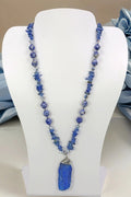 Kyanite Sodalite Pendant Necklace