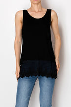 Tank Top With Lace Layer